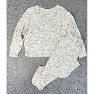 Plain Jane Lounge Set White Gold Star Jogger Modal / Women's Medium